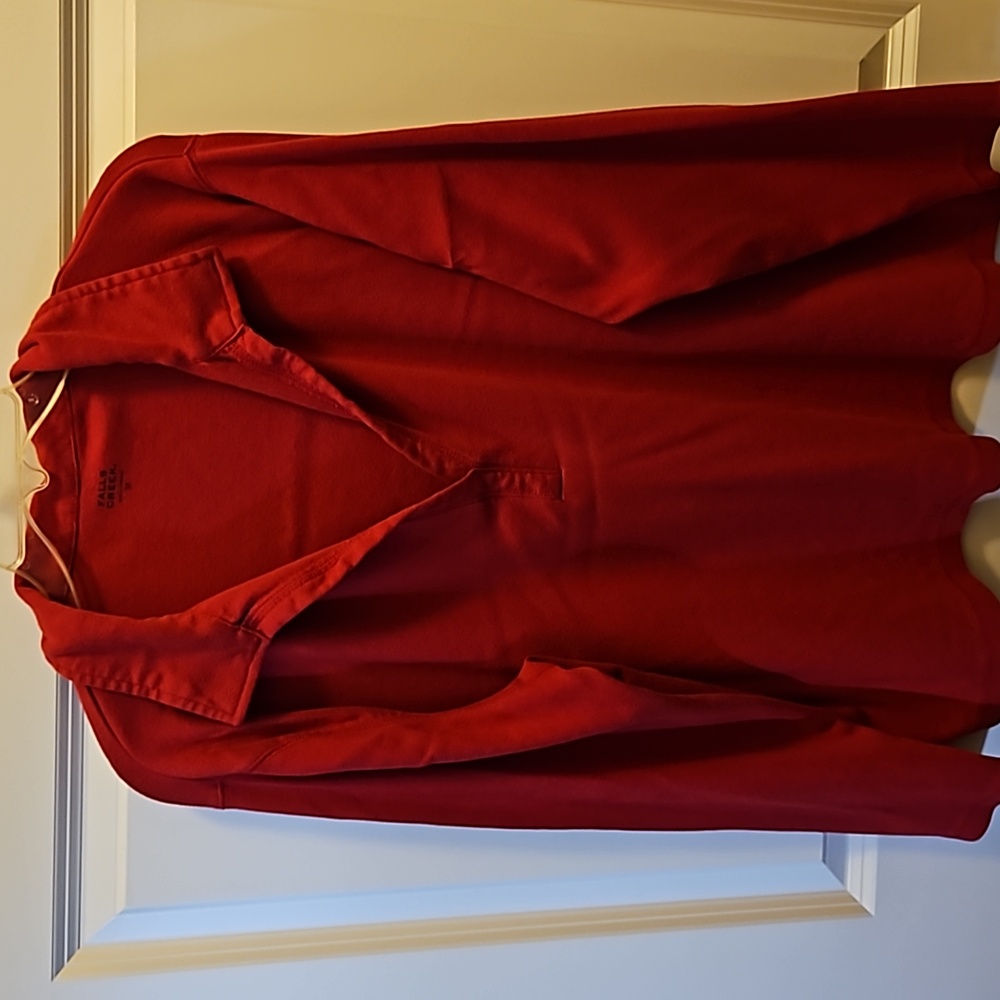 Long sleeve v neck polo shirt